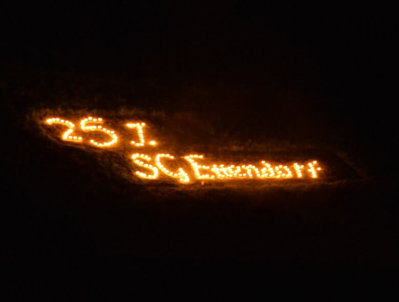 Schriftzug 25 Jahre SG Ettendorf